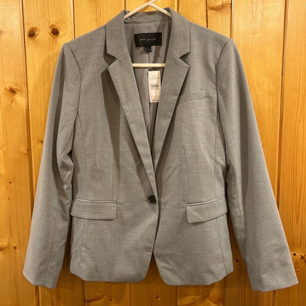 Ann Taylor One Button Blazer Size 8